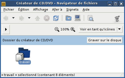 Création d'un disque de données